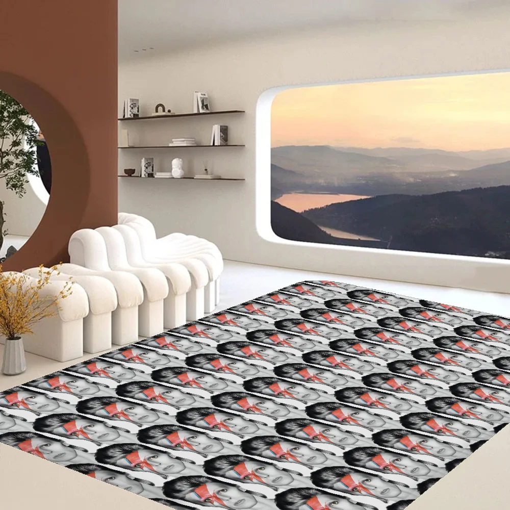 D-David-BowieS Vintage Floor Carpet Anti-slip Absorb Water Long Strip Cushion Bedroon Mat Welcome Rug