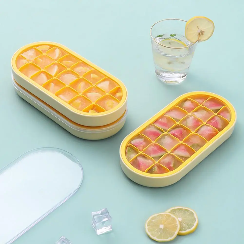 

Ice Cube Tray Good Ice Cube Tray with Spill-Resistant Lid Lightweight Ice Cube Mold