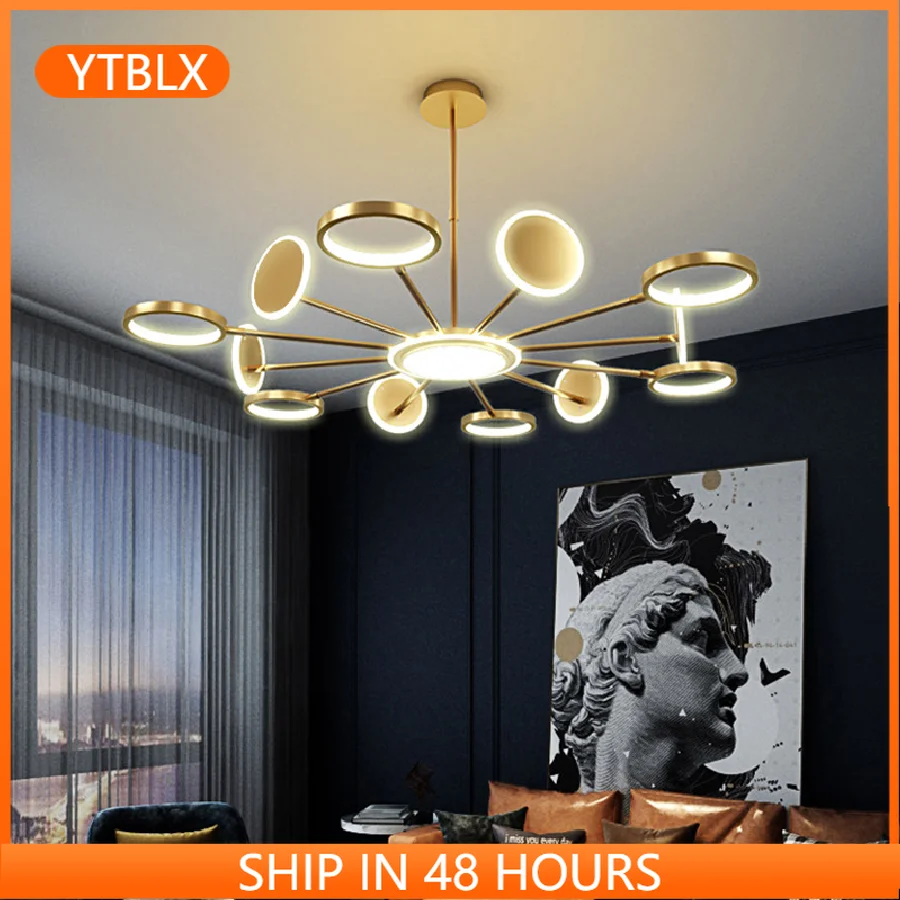 

NEO Gleam Modern led chandelier for Living Room Bedroom Study Room suspension 110V 220V Aluminum Avize Lustre Chandelier