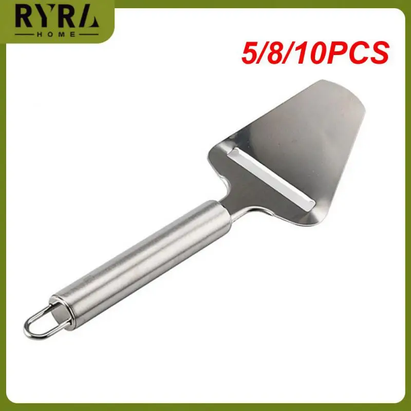 

5/8/10PCS Silver Cheese Slicer Cutter Durable Cheese Peeler Cutting Knife Cheese Slicing Knife Pizza Cake Shovel