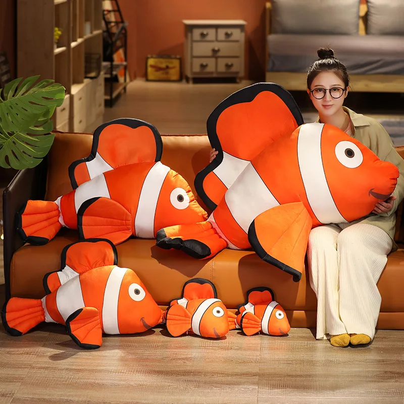 

Genuine Disney Cartoon Finding Nemo Clownfish Pillow Plush Toys Soft Stuffed Kawaii Plushie Dolls for Kids Birthday Gifts