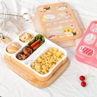 child lunch high capacity tableware food container travel hiking camping office school leakproof portable bento box 1000ml