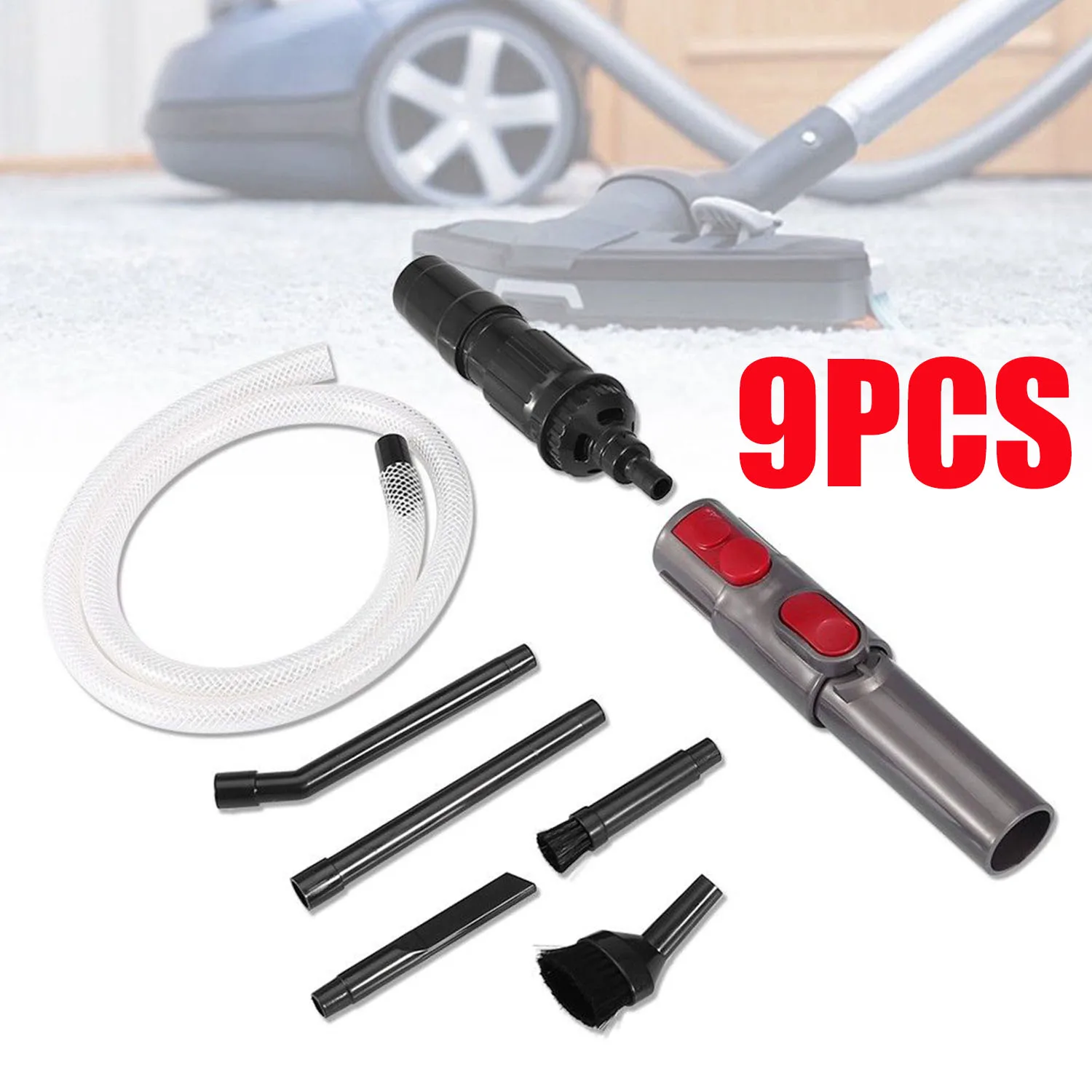 

9x Car Vehicle Attachment Cleaning Tools Replacement Kit For Dyson V7 V8 V10 Vacuum Cleaner multi-functional micro-cleaning