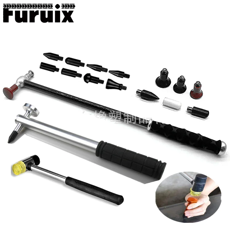 Dent Repair Tool Kits Paintless Dent Removal Tap Down Tools Dent Rubber Hammer Auto Body DIY Dent Fix Tools