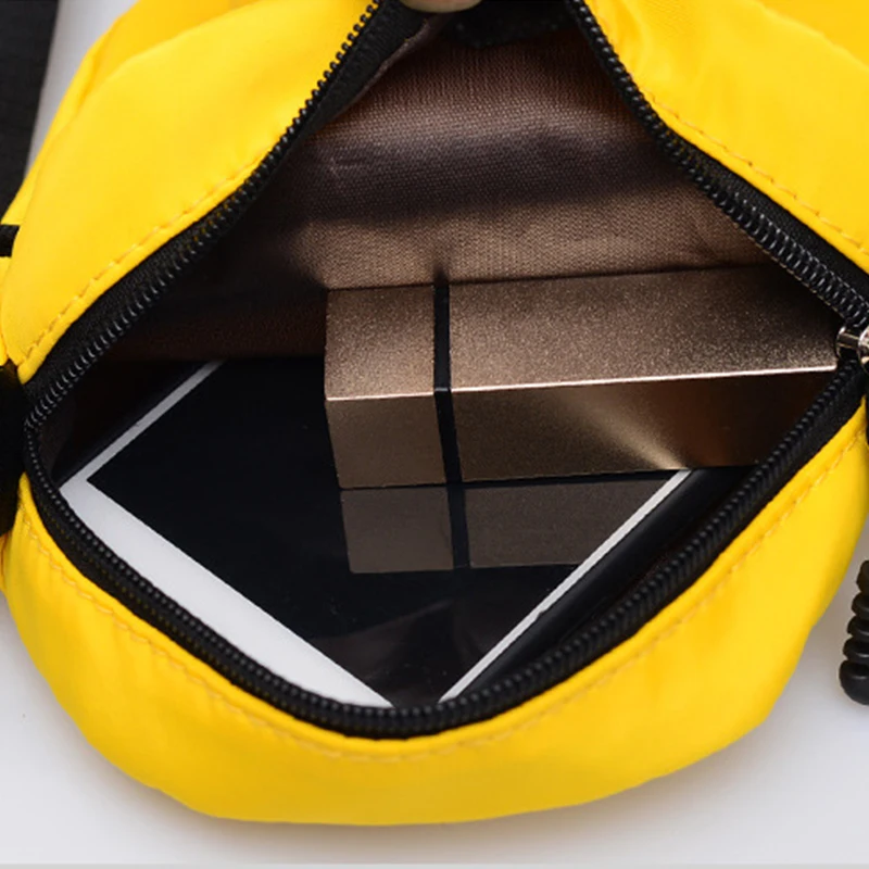 Unisex Crossbody Bags Oxford Cloth Diagonal Shoulder Bags Black Satchels New Leisure Trend Square Sling Handbags for Girls