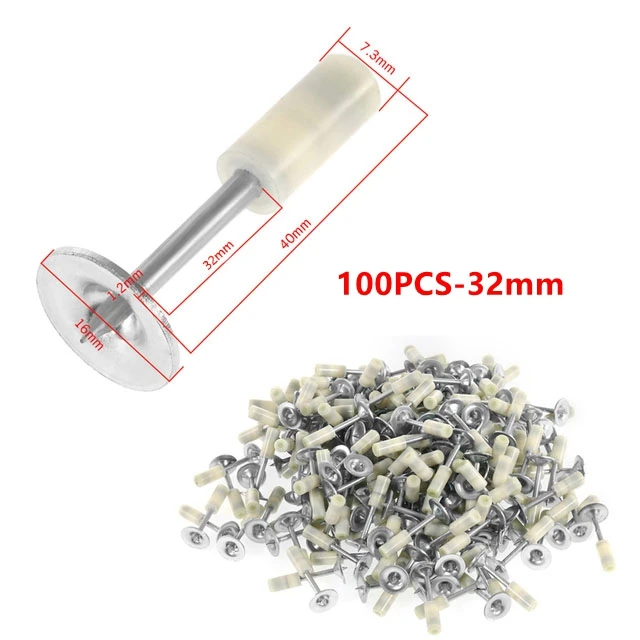 100 шт./200 шт. 25 мм/32 мм/42 мм круглый ручной пистолет для ногтей круглый пистолет для ногтей фиксированный потолочный артефакт 7,3 мм для мини-пистолета для ногтей