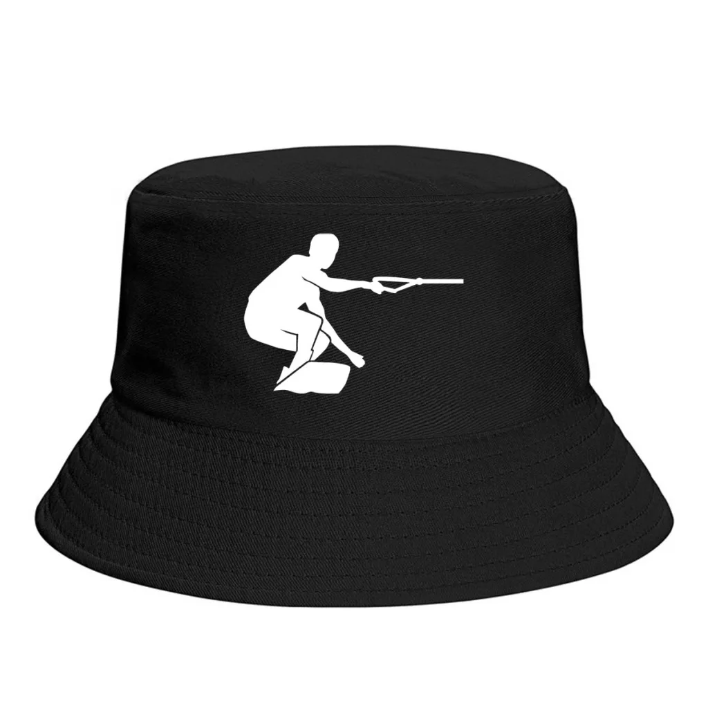 

Water Skiing (2) Water Sports Unisex Bucket Hat Beach Windproof Thick Panama Cap Visor Sun Hats Fisherman Caps