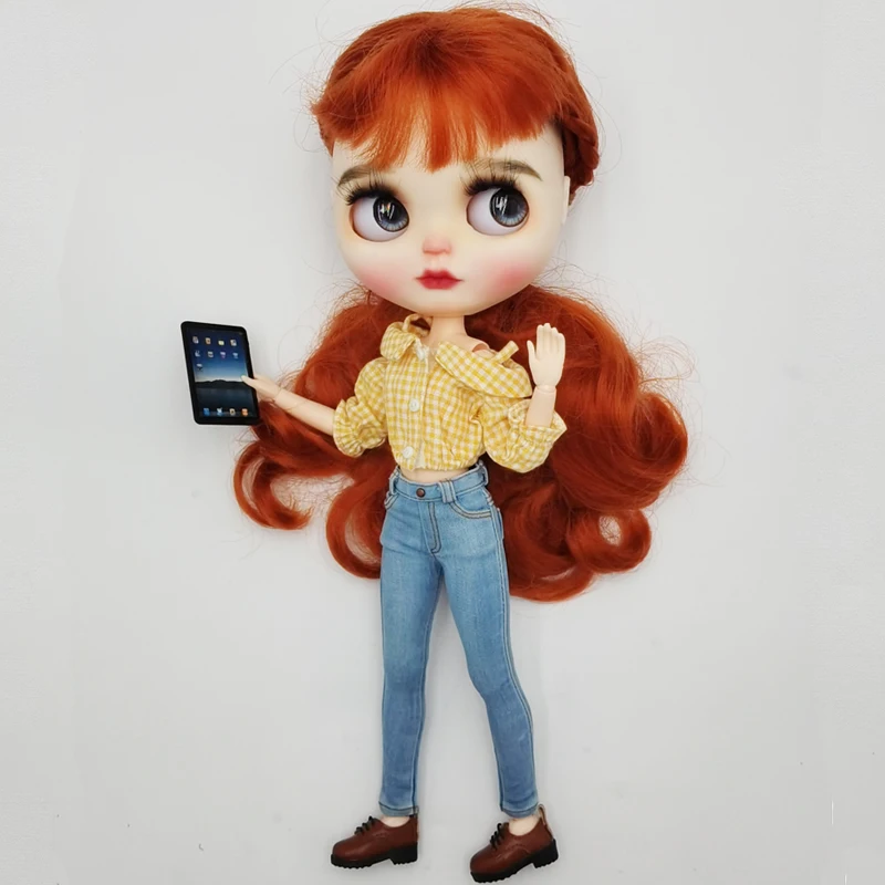 Blythe Azone Doll Clothes Fashion Camisole Jeans Pants For D