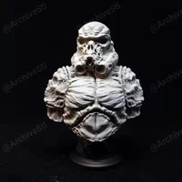95mm storm warrior statue solid model resin figure model assembly kit unpainted free shipping