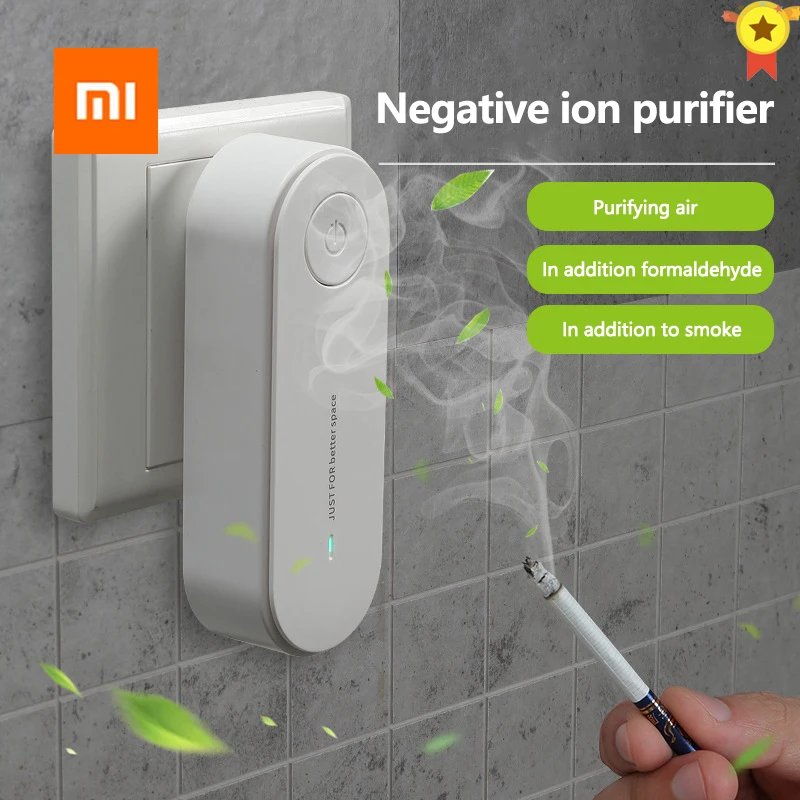 

Xiaomi Draagbare Luchtreiniger Anion Luchtzuivering Luchtverfrisser Ionisator Cleaner Dust Sigarettenrook Remover Wc Deodorant