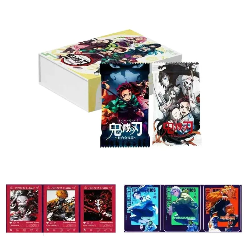 Коллекционные карты Demon Slayer Booster Box XEP QR SSP AGATSUMA ZENITSU Male God Kid Stoys Игральные Столы Игры