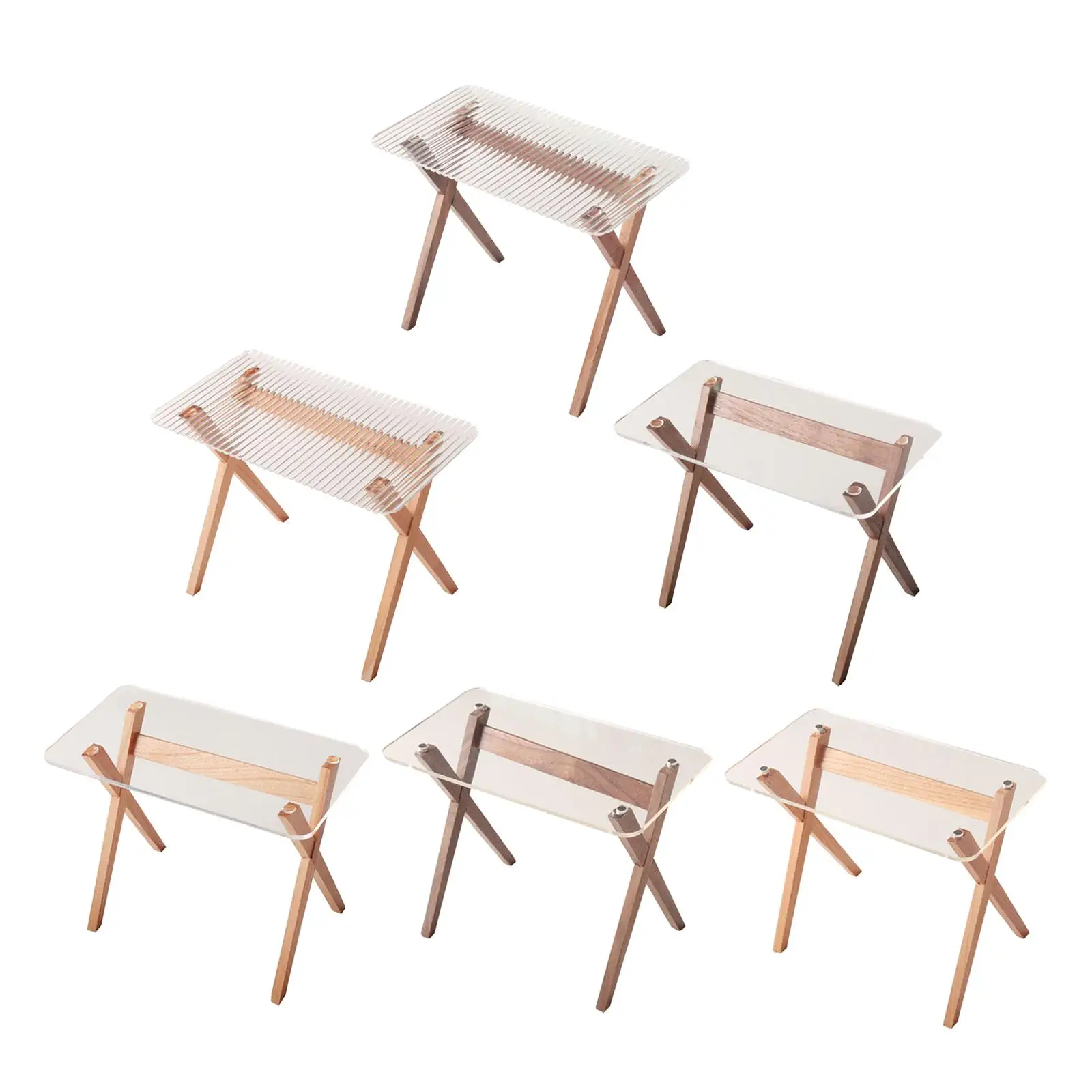 

Миниатюрный боковой стол для кукольного домика, «сделай сам», аксессуары для сцены, настольная модель, миниатюрный регулируемый столик для спальни, гостиной, кухни, украшение