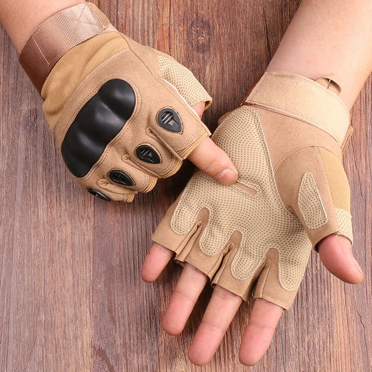 Купи Motorcycle Cycling Gloves Half Finger Men's Gloves Outdoor Military Tactical Gloves Sports Shooting Hunting Airsoft за 487 рублей в магазине AliExpress