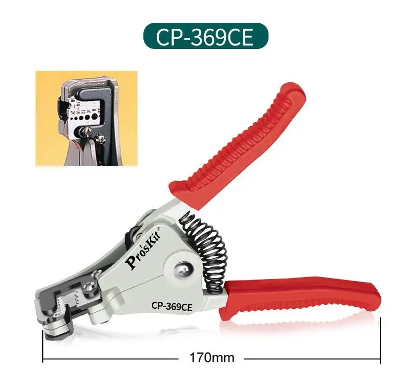 Proskit Automatic Wire Stripping Pliers CP-369CE,CP-369BE,CP-369AE Wire Stripping Pliers Crimping Plier Diagonal Cutting Pliers