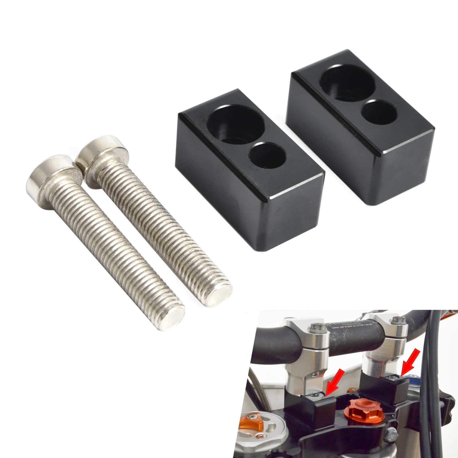 

Motorcycle 22mm Handlebar Riser Kit For Husaberg FE/FS/FX/TE 125-501 2009-2014 Husqvarna TC/TE/FC/FE 200 300 350 450 2014-2015