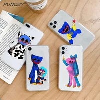 punqzy cute cartoon picture protection phone case for iphone 13 12 mini 11 pro max xr xs 8 x 7 6 plus all inclusive drop cover