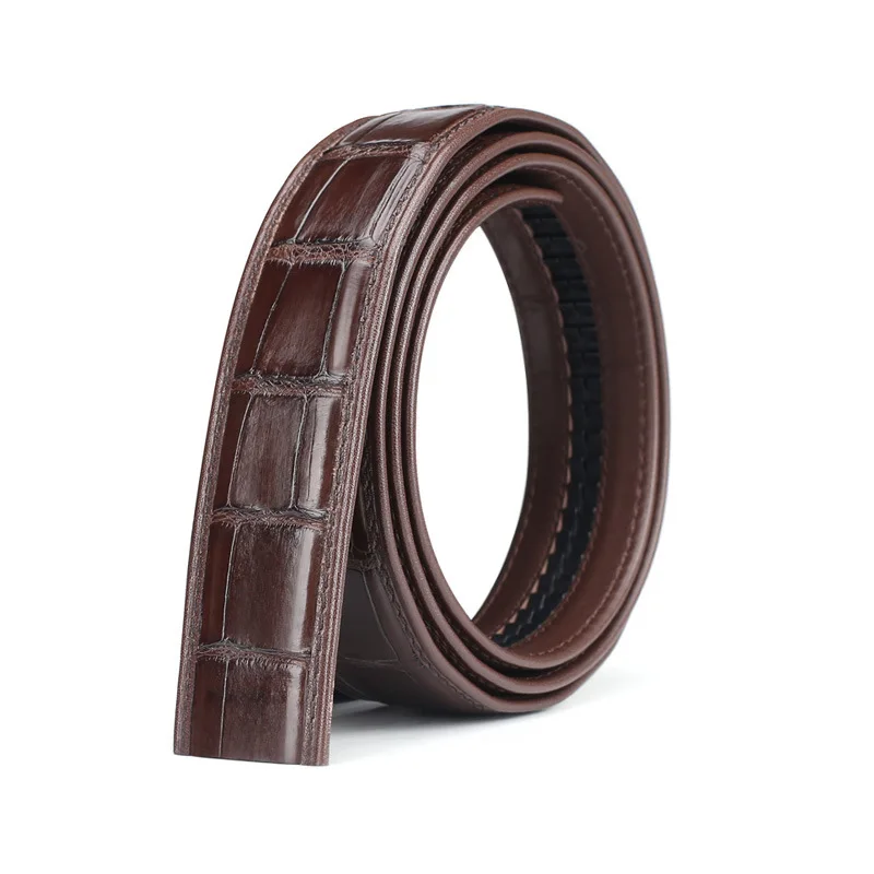 2023 men high quality genuine leather belt luxury designer belts men Crocodile skin fashion Strap male for man PB001