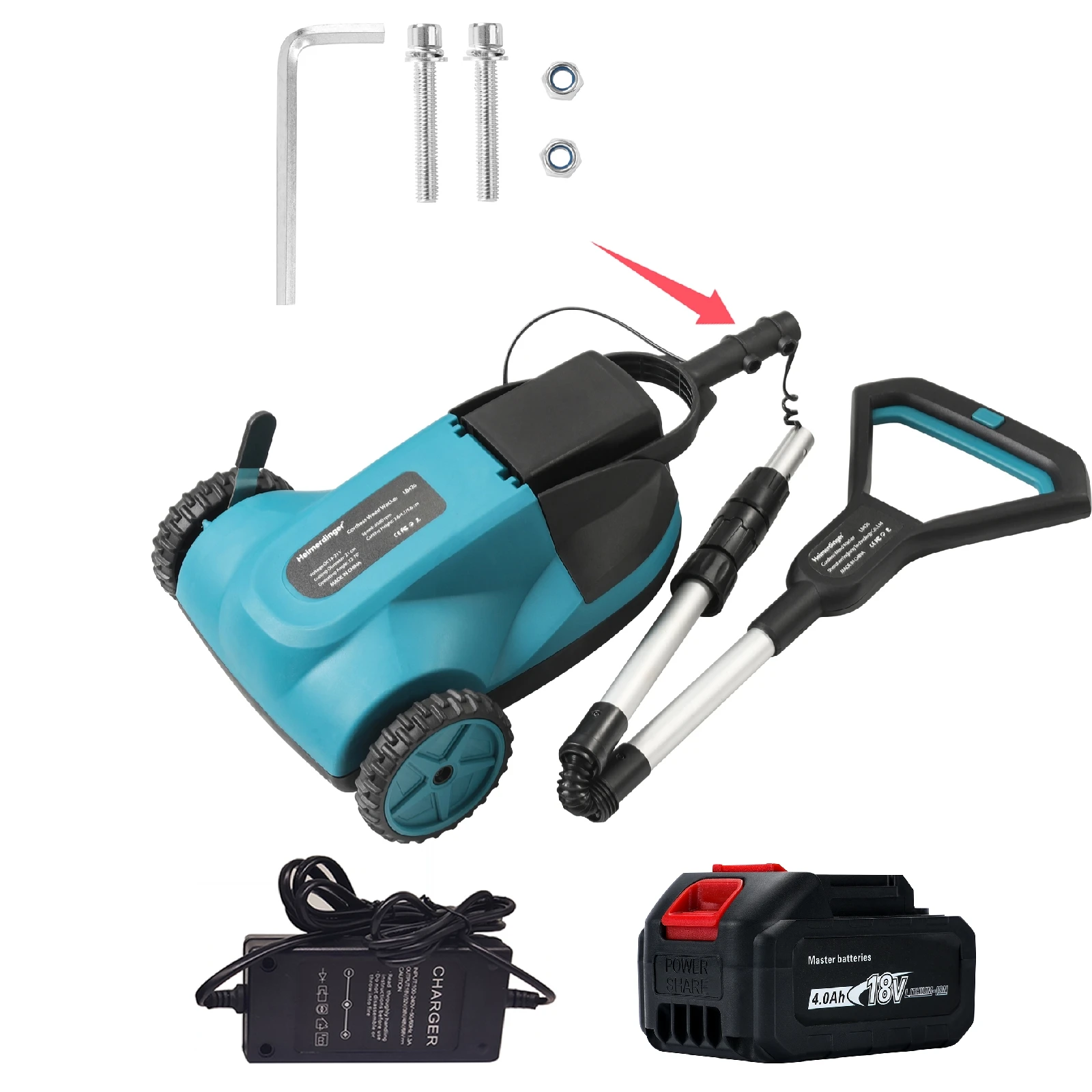 Бесщеточная аккумуляторная газонокосилка Heimerdinger LB426 18В