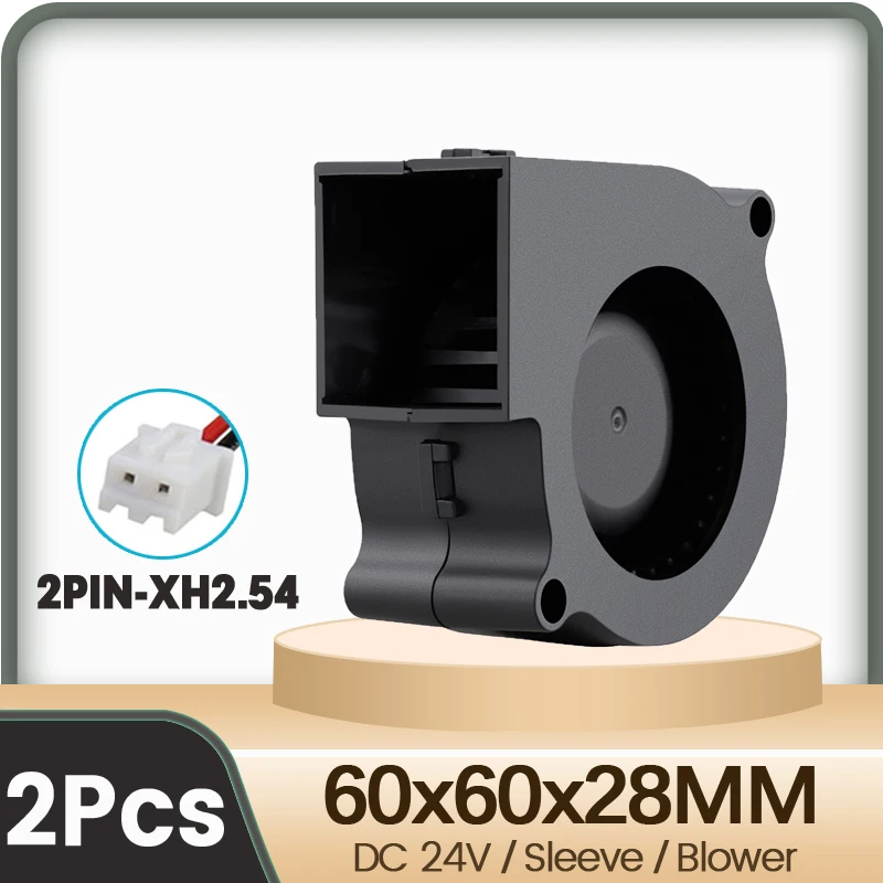 

2 шт. 24 в вентилятор Gdstime 60 мм x 28 мм 6 см 60x28 мм 6028 2Pin охлаждающий турбоохладитель-увлажнитель/осушитель охлаждающий вентилятор