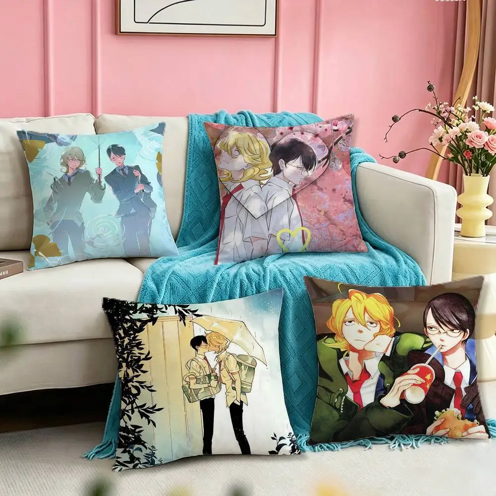 Фото D-doukyuuseis Anime Art Square, двусторонняя наволочка с принтом, наволочка для спальни, наволочка для дивана, чехол для подушки №1