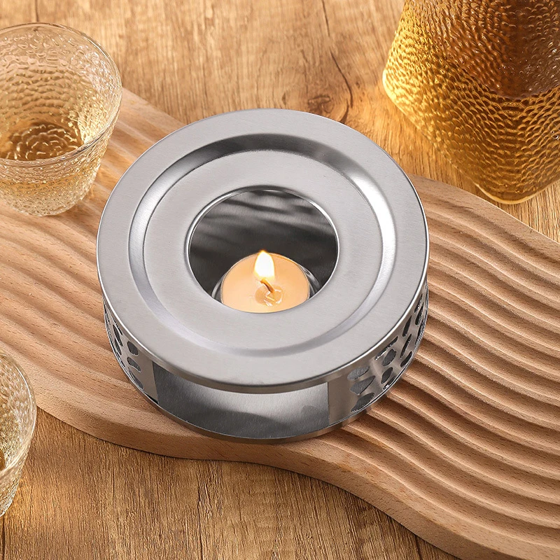 Чайник для чая из нержавеющей стали ручная свеча Круглый нагреватель подсвечник