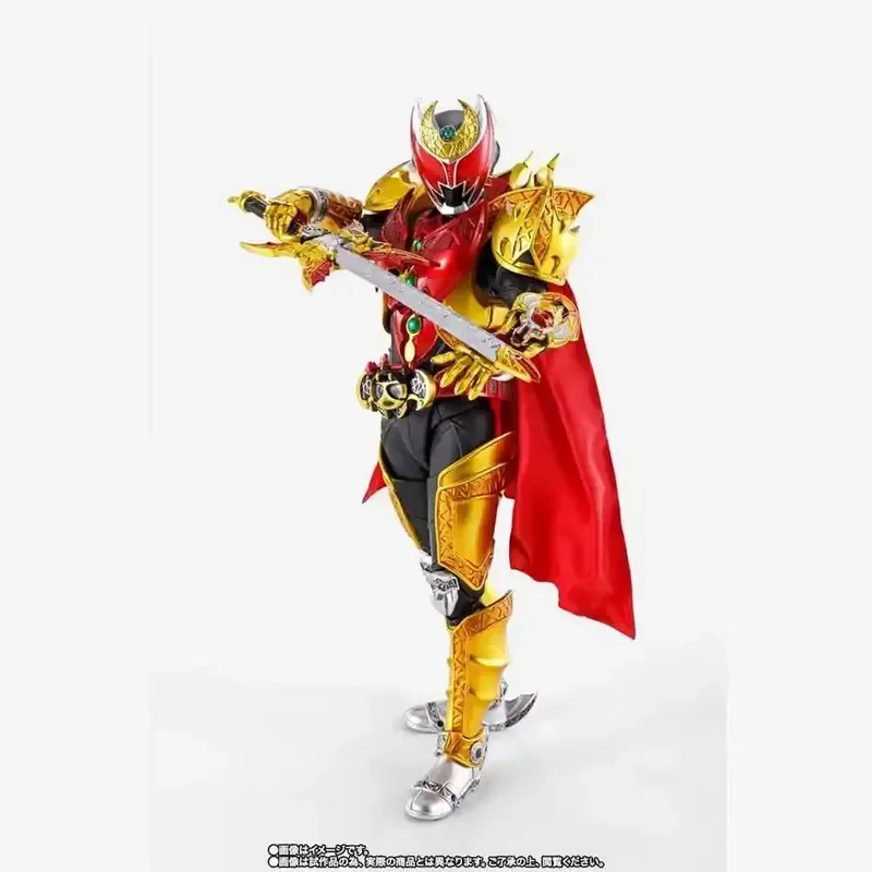 Фото В наличии Оригинальная фигурка SHF Bandai Bone Sculpture Real Kamen Rider Kiva Demon King Form, модель, игрушка-фигурка №4