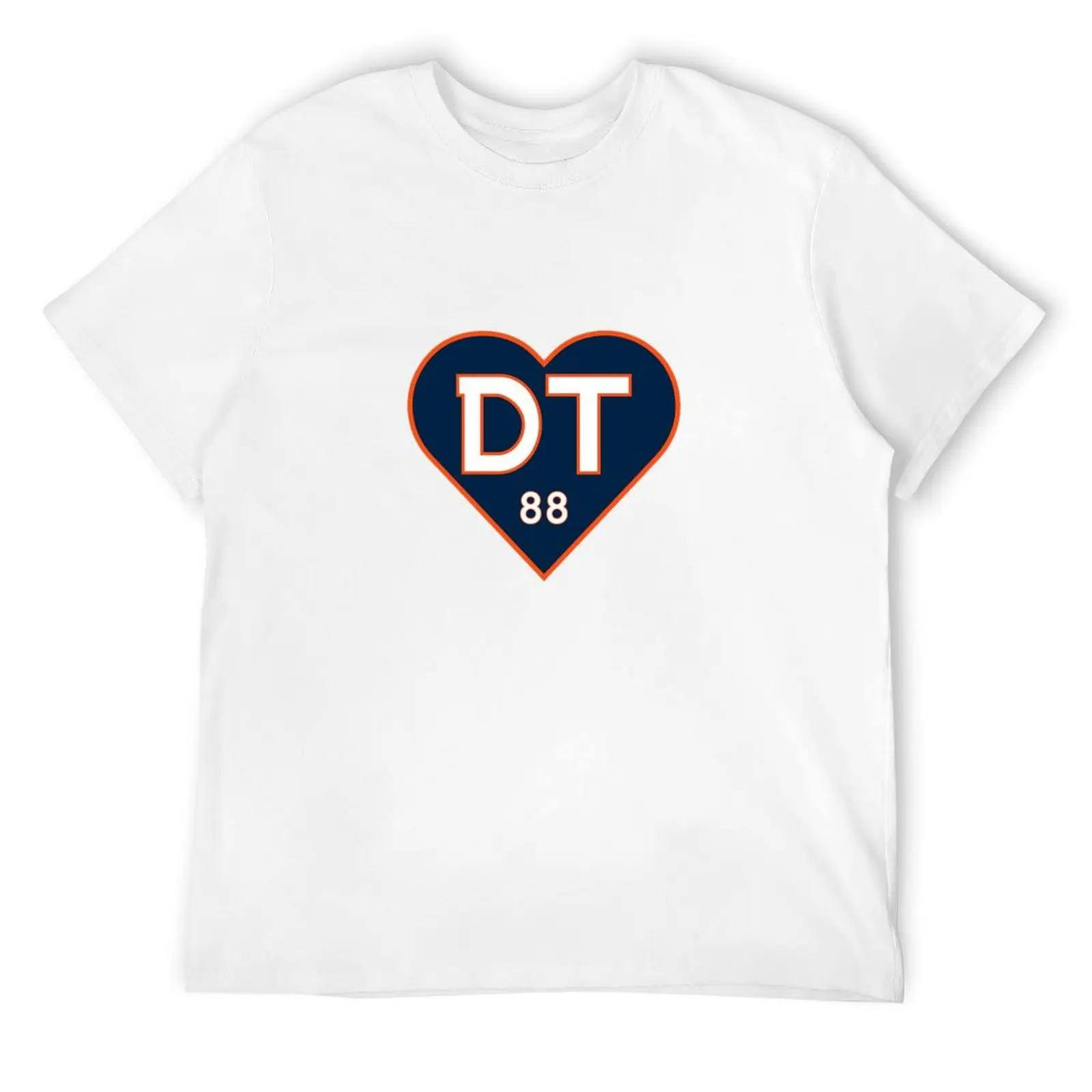 Футболка Demaryius Thomas Heart DT88 роскошная мужская винтажная одежда футболка с рисунком