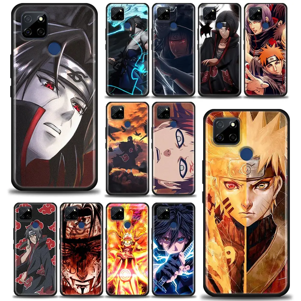 

NARUTO Phone Case For Oppo A3s A5s A9 A15 A31 A63 A54 A52 Find X2 Reno 3 4 5 6 Pro 5G Silicone Cover Uchiha Sasuke Itachi Anime