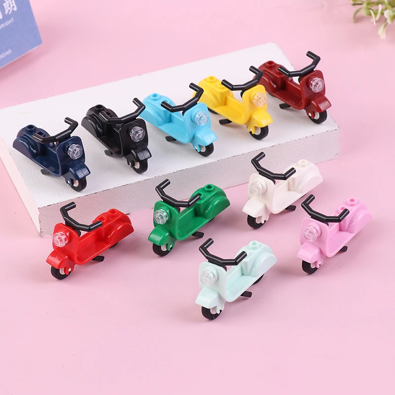 

City Traffic Bicycle Motorcycle Figures Vehicle Car Toys Tool Building Blocks Educational Toys for Child's Gifts Block City Bike