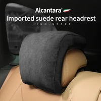 car neck headrest pillow car accessories alcantara auto seat head support neck protector automobiles seat neck memory cotton