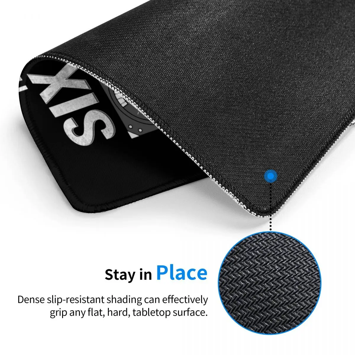 Коврик для мыши с шестью циферблатами резиновый нескользящий использования в