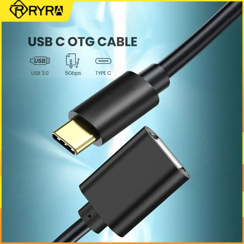 

Кабель-адаптер RYRA Type-C к USB3.0 супер быстрая передача данных до 5 Гбит/с поддержка интерфейса USB3.0 и устройств Type-C для зарядки