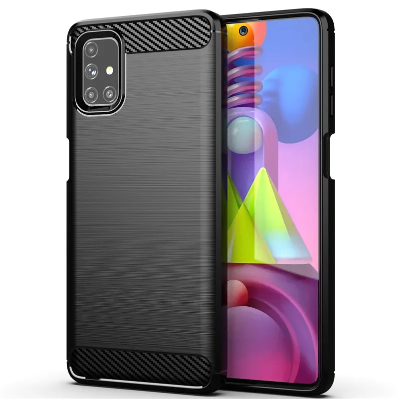 Для Samsung Galaxy M51 чехол для A12 A42 A32 S21 S20 FE противоударный силиконовый защитный бампер