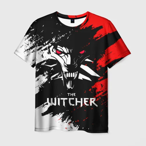 Мужская футболка 3D The Witcher.