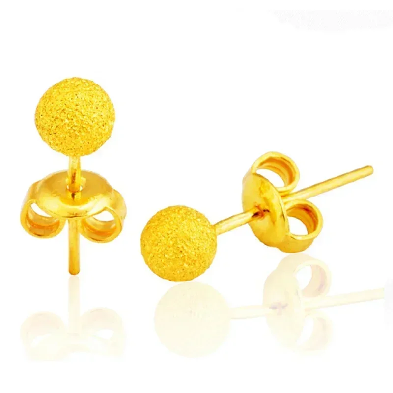 Женские серьги из настоящего золота 9999 пробы 24 к