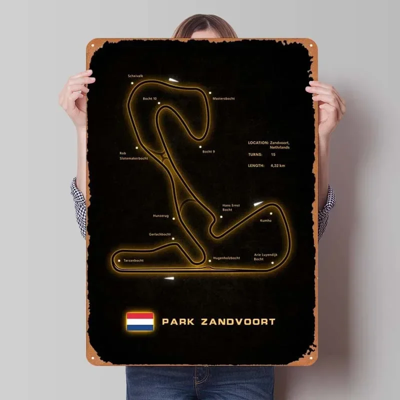 Металлическая табличка Zandvoort Circuit Sign
