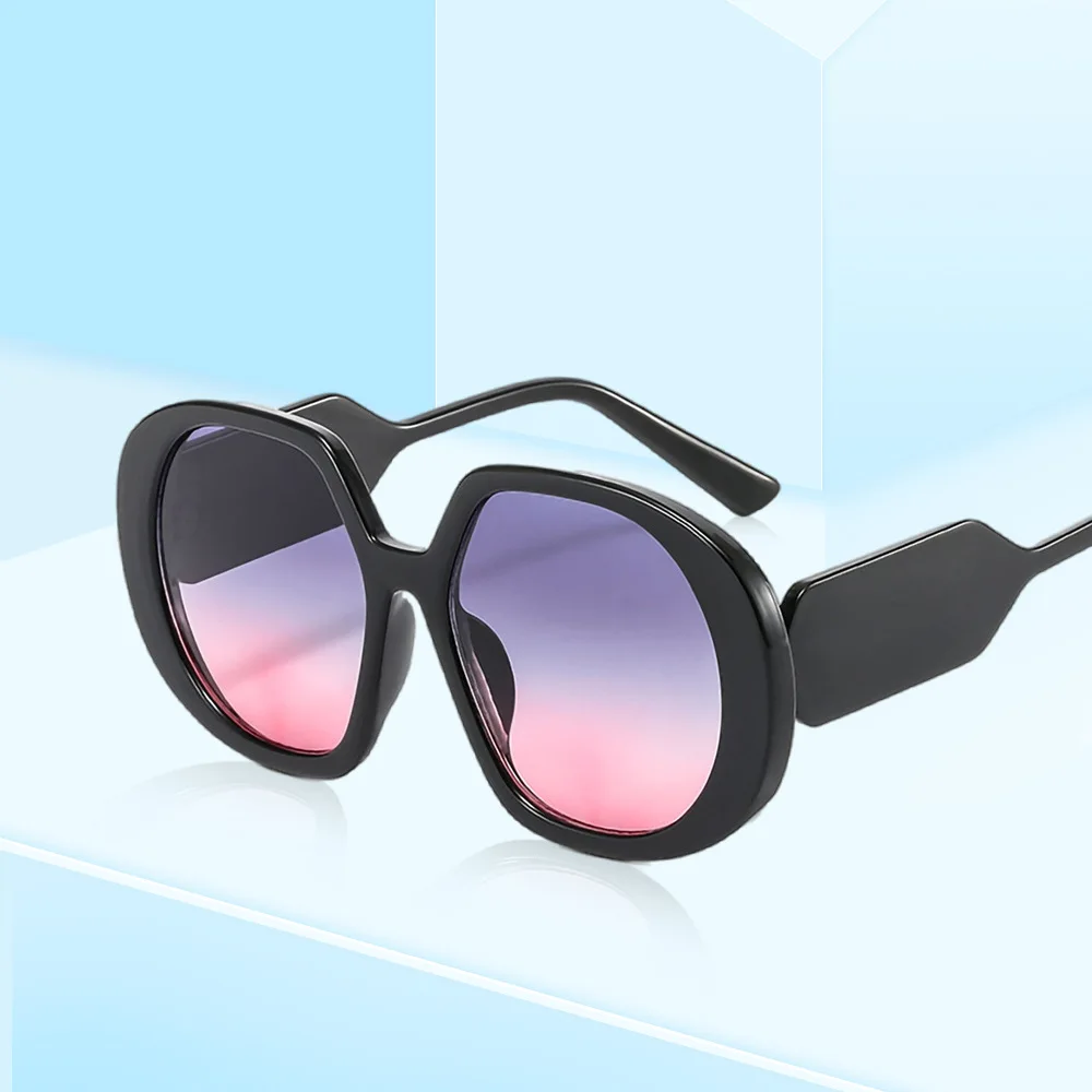 

Luxury Brand Designer Round Square Sunglasses Women For Men Fashion Vintage Popular Travel Jelly Sun Glasses UV400