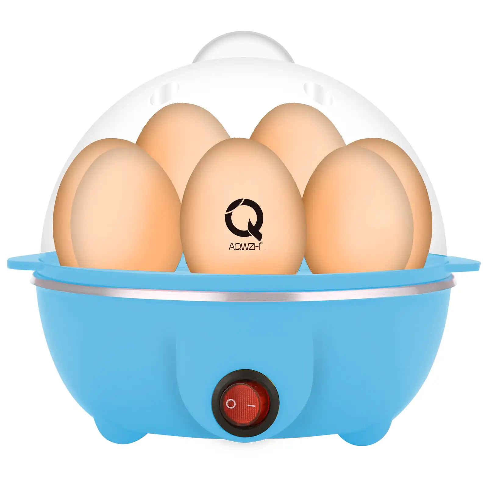 

Breakfast Rapid Egg Cooker Electric for Hard Boiled Poached Scrambled Eggs Omelets Steamed Vegetables Seafood Dumplings 7 capaci