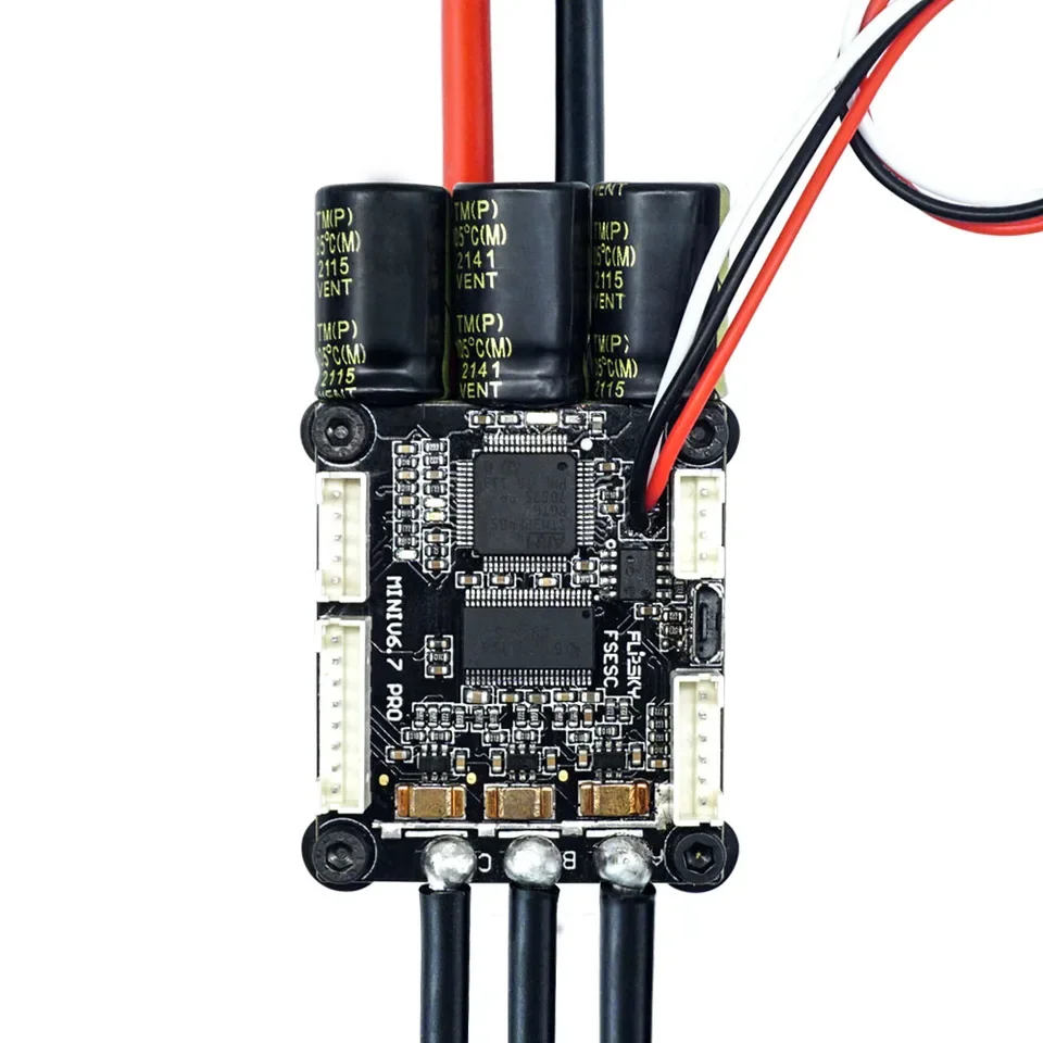 Фото FLIPSKY Mini FSESC6.7 70A с алюминиевым анодированным радиатором, бесщеточный регулятор скорости с открытым исходным кодом для электроскейтбордов и серфбордов №3