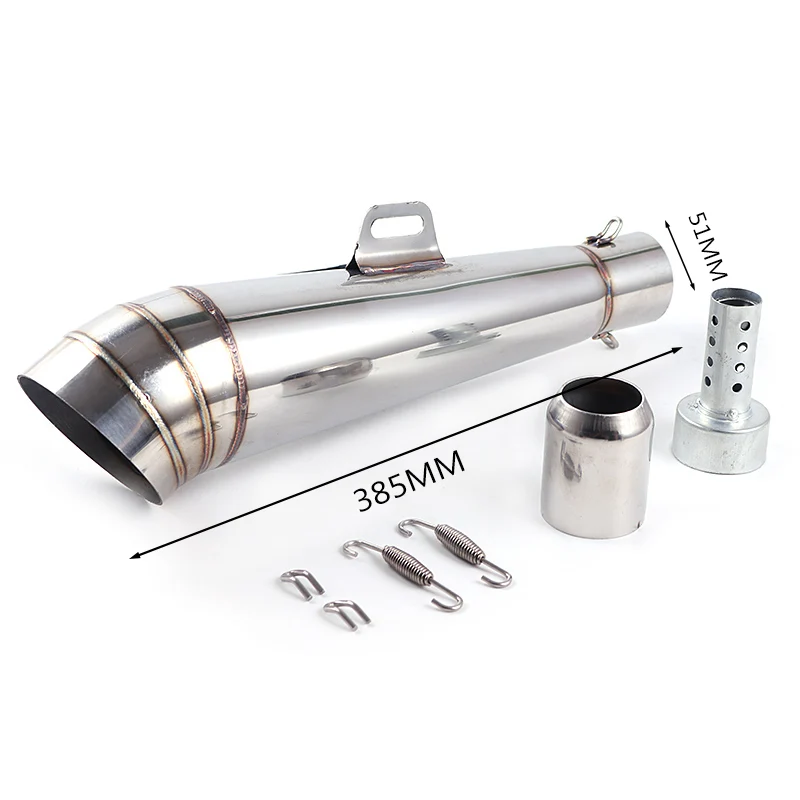 

Универсальный Мотоциклетный Глушитель 51 Мм/60 Мм, Модифицированный Выхлоп Из Нержавеющей Стали, Углеродного Волокна