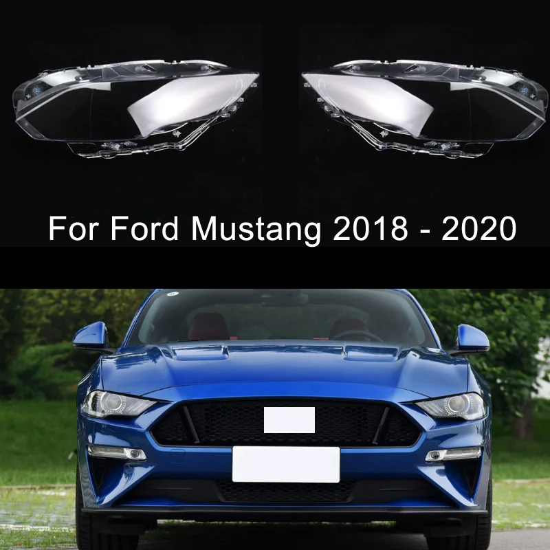 Крышка для автомобильной фары Ford Mustang 2018 2019 фотолинзы прозрачные абажуры Корпус