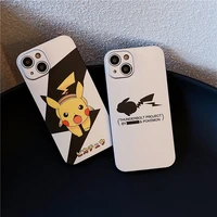 bandai pok%c3%a9mon pikachu phone case for iphone 7 8 plus se2 x xs max xr 11 pro max 12 pro max plating fashion back cover