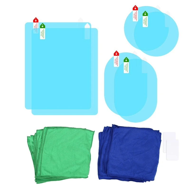 

20 Pcs Microfibre Cleaning Auto Car Detailing Soft Cloths & 6Pcs Car Rearview Mirror Film Side Mirror Anti-Glare Film