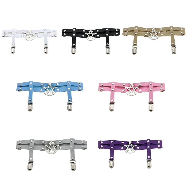 

Punk PU Leather Thigh Chain Leg Body Chain Harness Gothic Leg Garter Belt Fashion Beach Club Rave Party Body Supplies