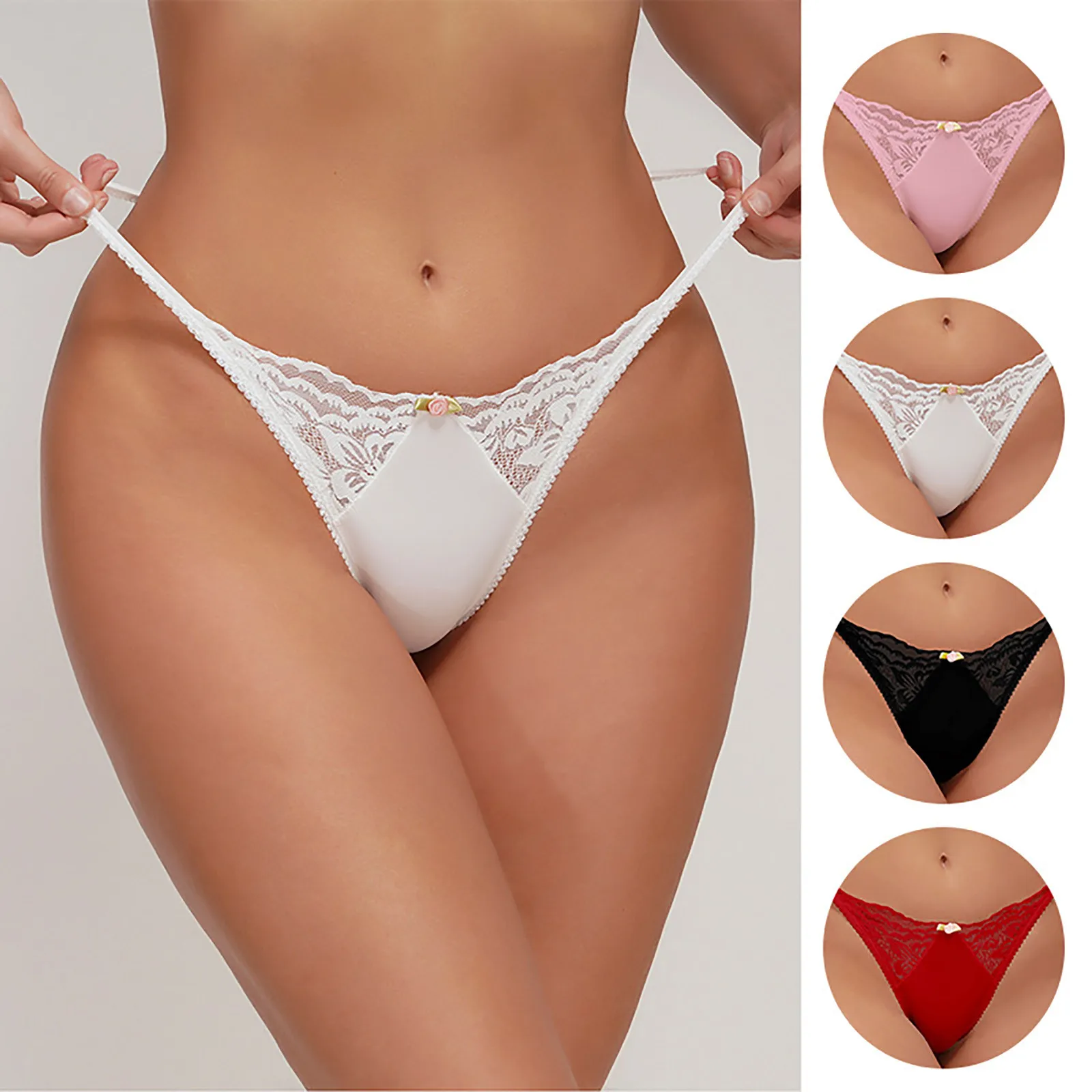 

European And American Women's Comfortable Simple Sexy And Traceless Underwear Foreign Trade Lace Thong