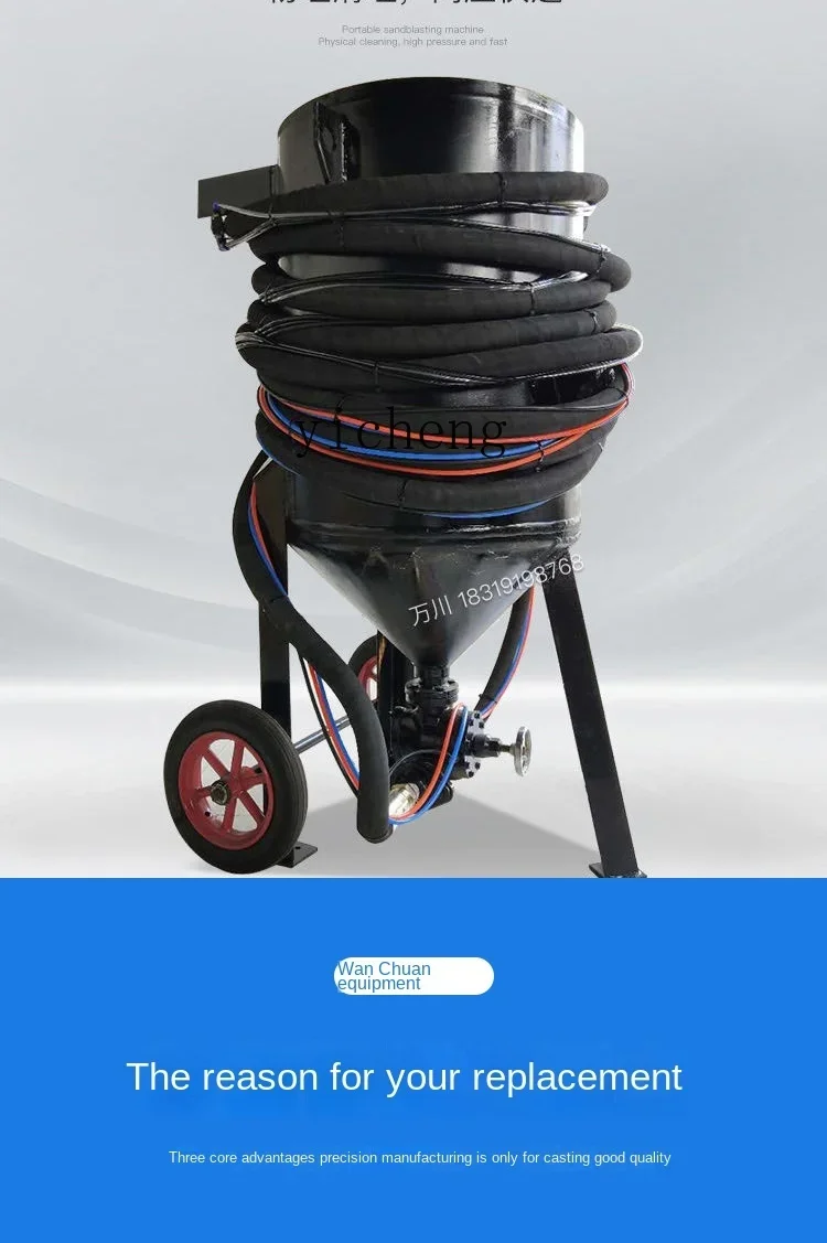 Мобильная пескоструйная машина Tqh небольшая и шлифовальная для наружного