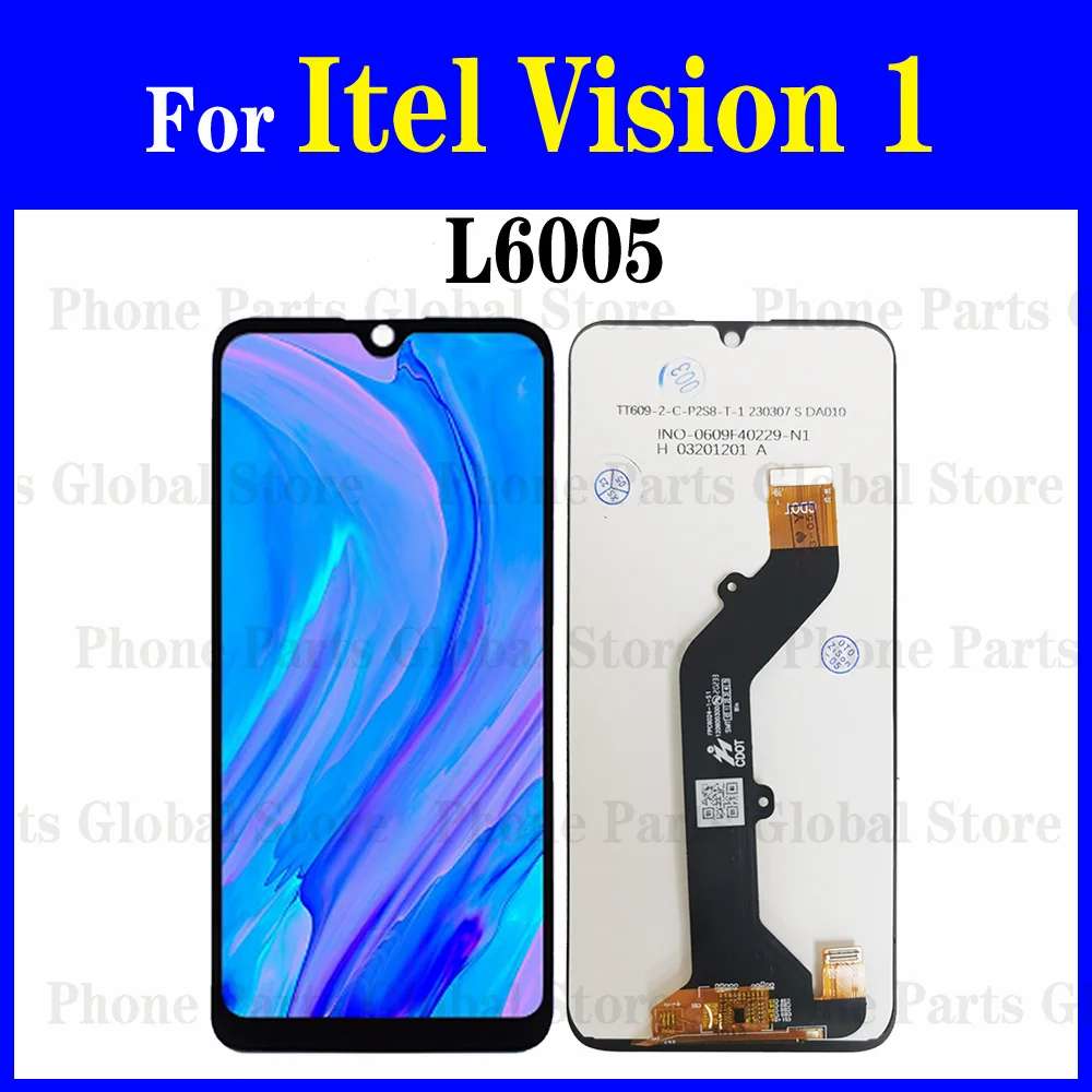 ЖК-дисплей для Itel Vision 1 L6005, сенсорная панель, дигитайзер, датчик в сборе, замена для ITEL Vision1, ЖК-части