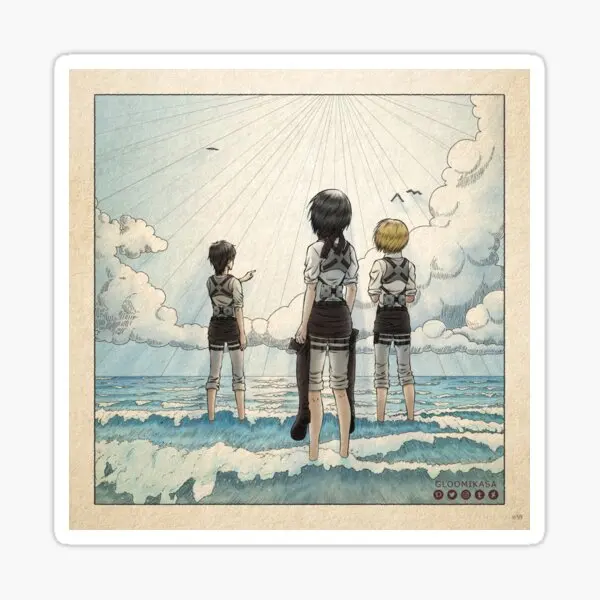 

The Other Side Of The Wall 5PCS Stickers for Cartoon Decor Living Room Anime Window Room Stickers Decorations Car Laptop Wall