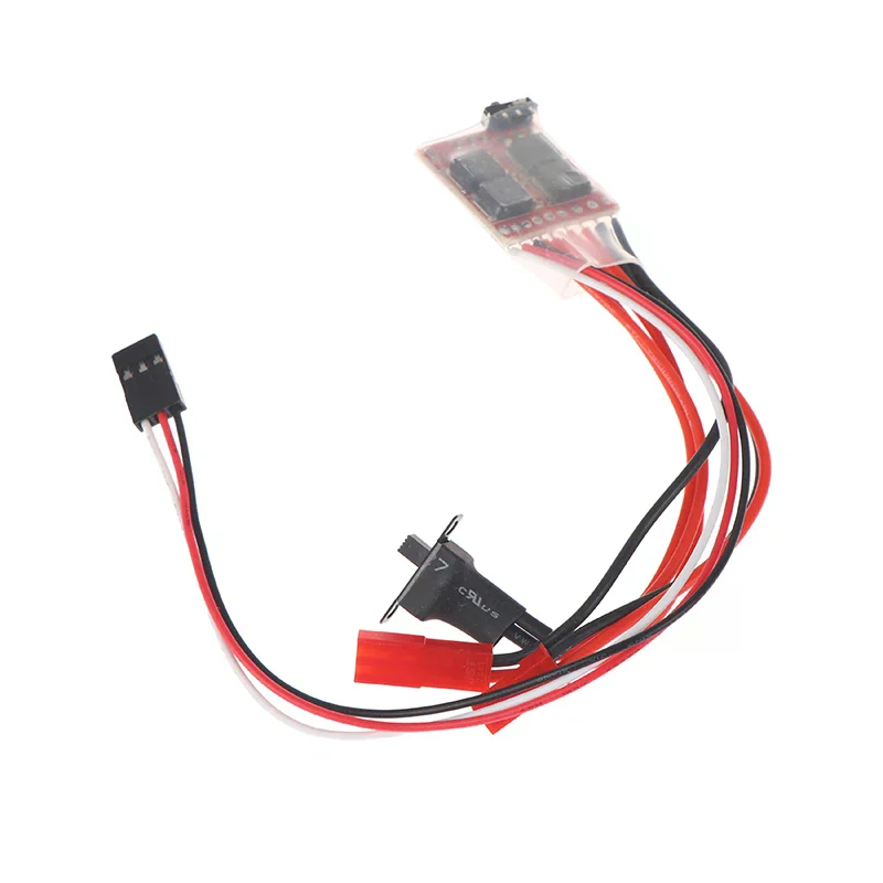 Фото Регулятор скорости (ESC) GJ/ESC 10A 15A 20A 30A для коллекторных двигателей, электронный регулятор скорости для радиоуправляемых моделей DIY, миниатюрных машинок 1/16, 1/18, 1/24, лодок, танков, с тормозом, микро-версия №1