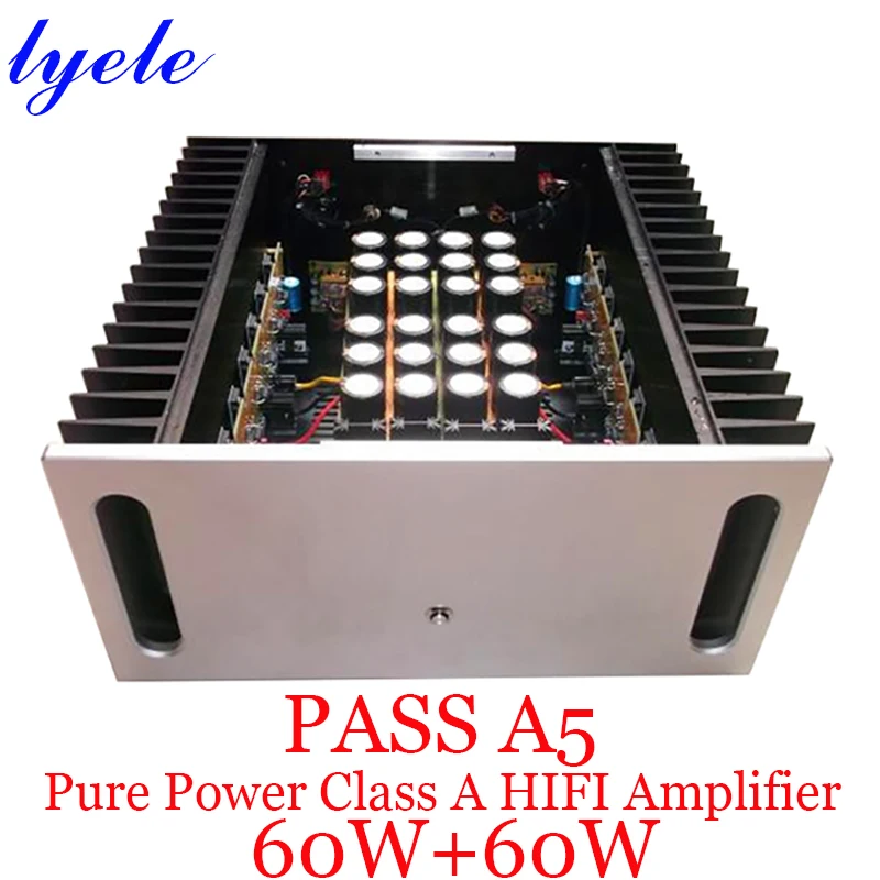 

Lyele Audio Pass A5 Hifi Class A Sound Audio Audiophile Power Amplifier High Power 60w*2 Single Ended High End Home Amp